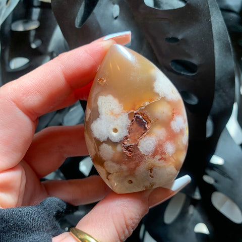 Flower Agate Mini Flame Freeform