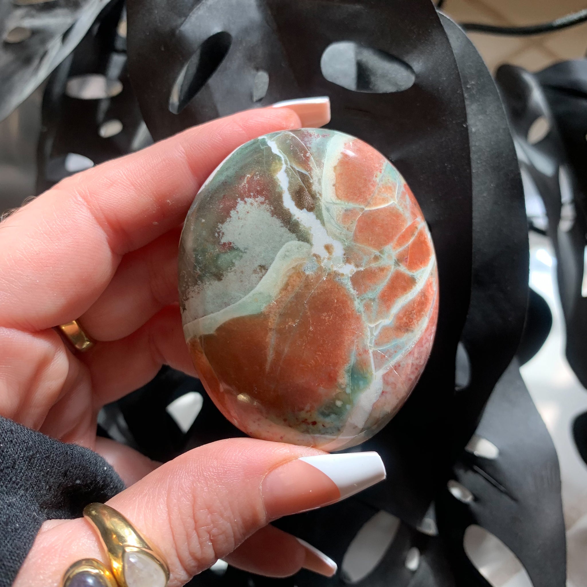 Sea Jasper Palm Stone